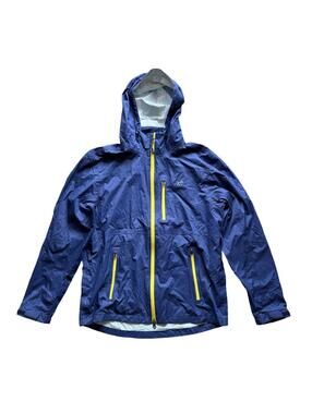 Men’s Southern Tide Blue Yellow Rain Wind T3 Jacket Tide To Trail Hooded Medium